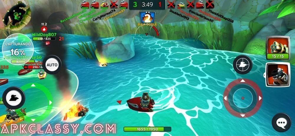 battle bay mod (Unlimited money and gold apk)