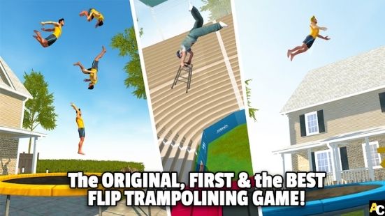 flipping games trampoline	
