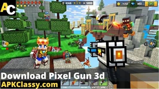pixel gun 3d mod apk unlocked everything