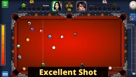 Excellent Shot in 8 Ball pool