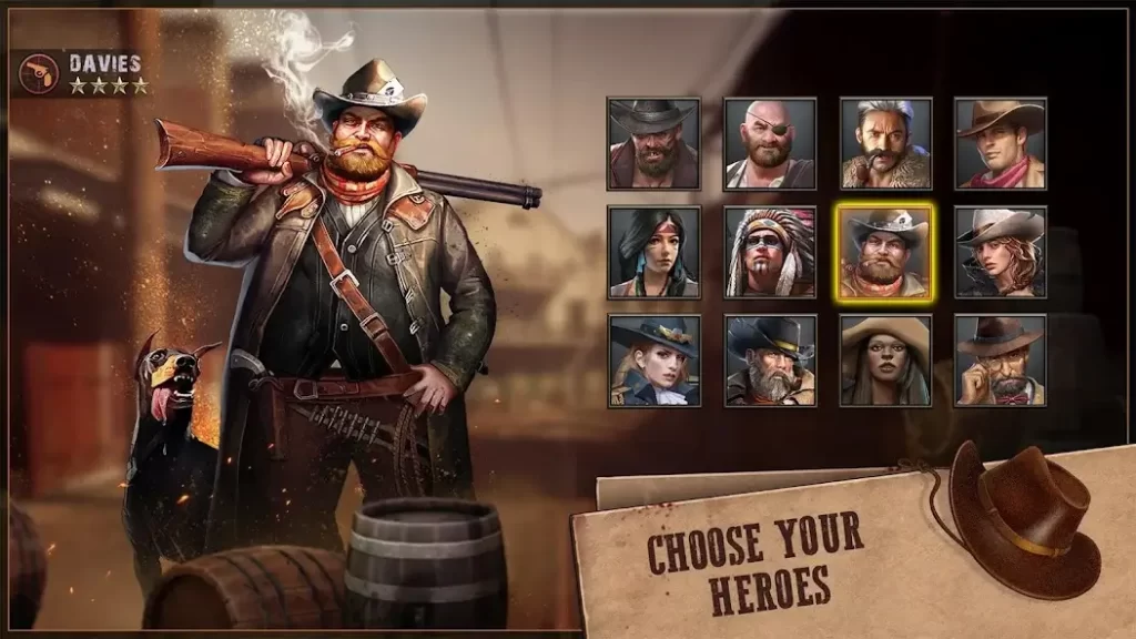 choose your favorite hero in west game