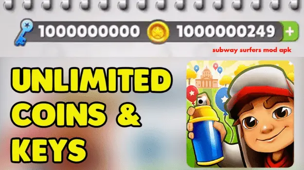 subway surfers unlimited coins and keys