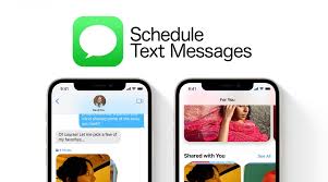 schedule text messages on iphone