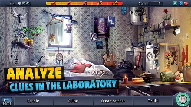 analyze clues in the laboratory