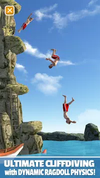 ultimate cliffdiving with dynamic ragdoll physics