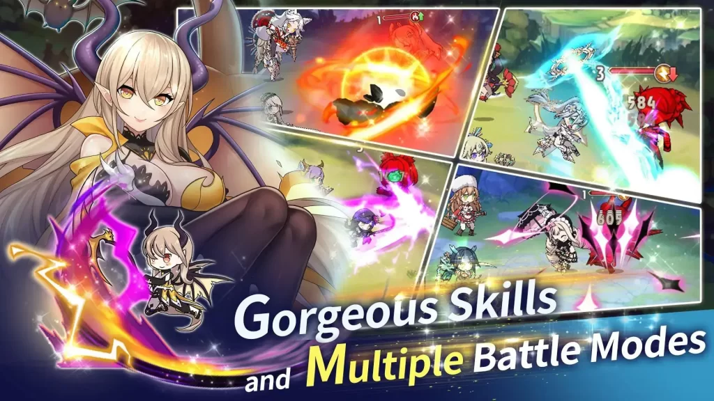 gorgeous skills & multiple battle modes