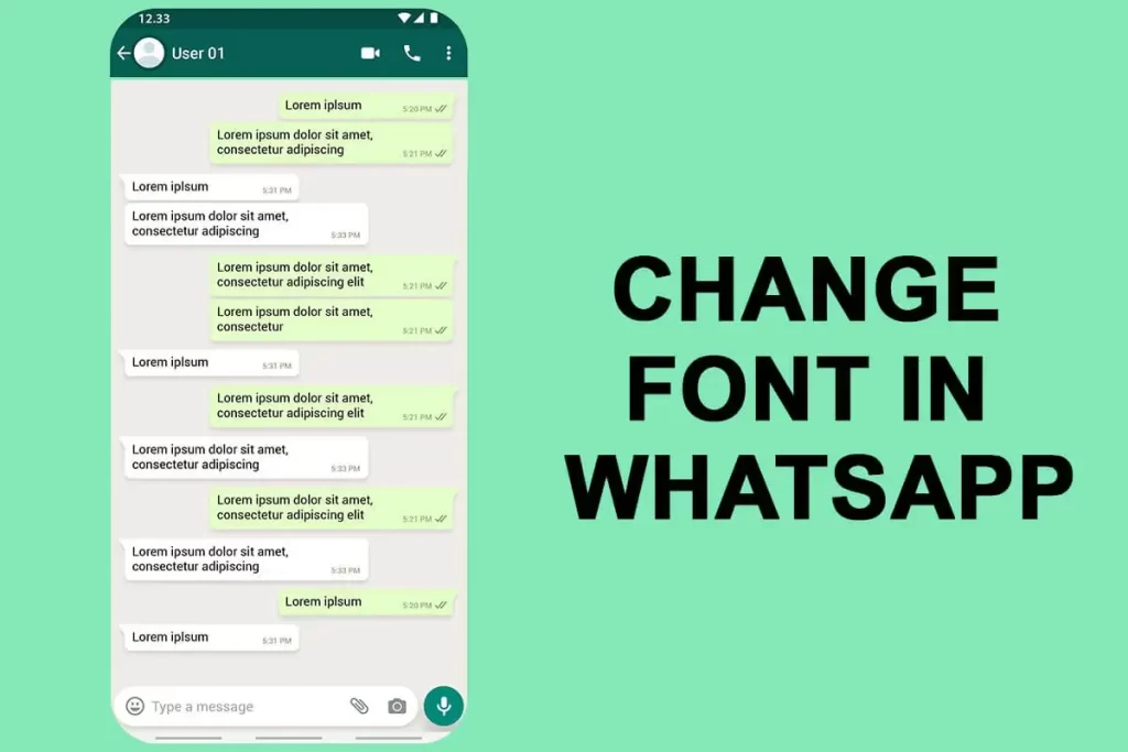 change font style in whatsapp without app