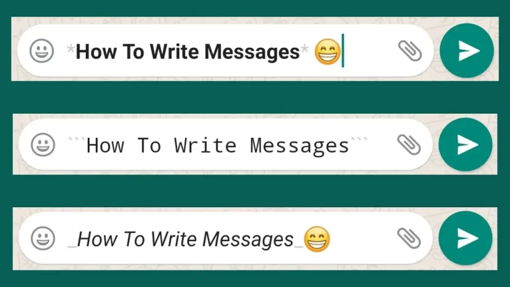 whatsapp font change code