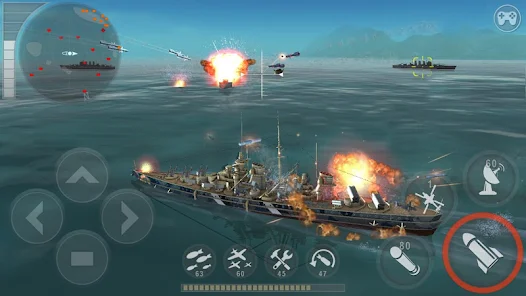 warship battle mod apk all ships unlocked and unlimited money